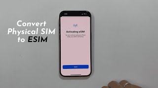 How to convert Jio physical SIM to eSIM on iPhone  Enable eSIM on iPhoneEasy method [upl. by Spada233]