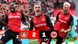 Bayer Leverkusen gegen Eintracht Frankfurt 21 amp Alle Tore Highlights amp Andrich  Boniface Tore [upl. by Lsiel]