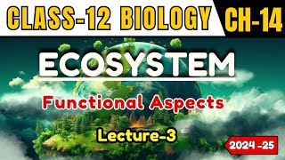 ECOSYSTEM I LECTURE 3 I FUNCTIONAL ASPECTS I CLASS12 I NEETCBSEState Board [upl. by Arahsit]