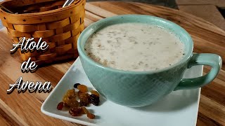 ATOLE DE AVENA con leche  Creamy Mexican Oatmeal ❤️ [upl. by Notle]