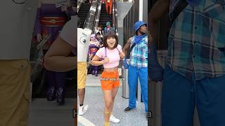 not the map 😭 dora swiper dominicandora doradominicana animeexpo funny [upl. by Elokkin]