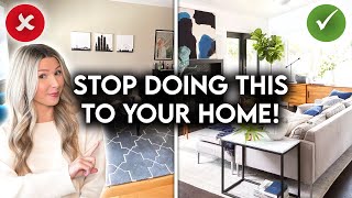 10 REASONS YOUR HOME LOOKS CHEAP  INTERIOR DESIGN MISTAKES [upl. by Nylitsirk]