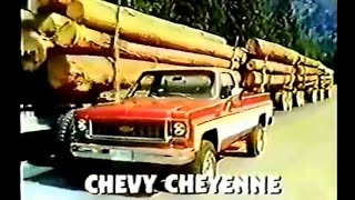 Chevy Cheyenne Truck Commercial 1973 [upl. by Sebbie]