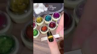 💐 Different Colors and Magnetic Nail Art  Flower Nail Design [upl. by Annaiv]