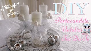 DIY 🕯️✨ PORTACANDELE Natalizi con bicchieri Fai Da Te DECORAZIONI Natalizie Fai Da Te SEMPLICI [upl. by Adamsun]