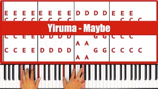 Maybe Piano  How to Play Yiruma Maybe Piano Tutorial [upl. by Tnerual]