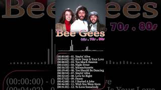 BeeGees 💋 Greatest Hits Full Album 🔍 The Best Songs Of BeeGees Playlist Short 9 [upl. by Niuqaoj]