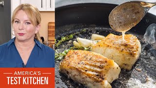 How to Make ButterBasted Fish Fillets with Garlic and Thyme [upl. by Suilenrac]