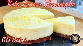 HOW TO MAKE KETO LEMON CHEESECAKE  NO BAKE  NO TOOLS  EASY  SMOOTH amp CREAMY  REFRESHING [upl. by Lladnarc]