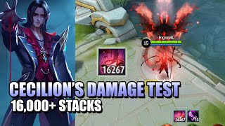 CECILIONS 160000 MANA  DAMAGE TEST AT DIFFERENT LEVELS [upl. by Nomar450]