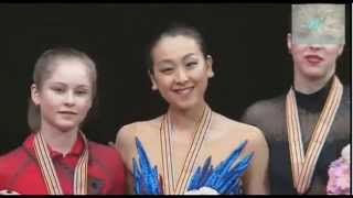 浅田真央 優勝 表彰式 三度目の女王 リプニツカヤは銀メダル 世界フィギュアスケート選手権2014 Mao ASADA 14 03 29 [upl. by Nitsirhc]