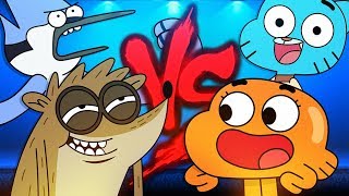 Mordecai e Rigby VS Gumball e Darwin 2  Duelo de Titãs Part Tec Plays [upl. by Ogata]