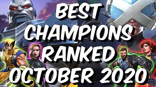 Best Champions Ranked October 2020  Seatins Tier List  Marvel Contest of Champions [upl. by Eile]