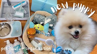 pet essentials haul 🐶 getting my first puppy [upl. by Nawat]