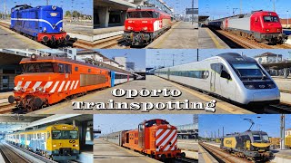 Comboios de Portugal CP Trenes en la estación Porto São Bento y Campanhã  Oporto TRAINSPOTTING 2024 [upl. by Nnaarat]