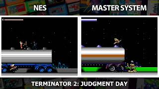 Nes vs Master System  Terminator 2 Judgment Day [upl. by Horten]