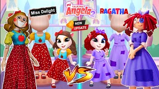 My talking Angela 2  Miss Delight VS Ragatha  New Update  cosplay [upl. by Sehcaep]