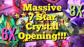 MCOC  Massive 7 Star Crystal Opening  1x Incursion  2x Loyalty  8x Basic  6x Titan [upl. by Udale]