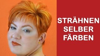 Strähnchen mit Folie selbst färben bei kurze Haare  Tipps amp Tricks zum färben [upl. by Marela900]