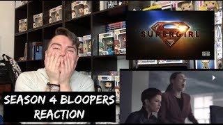 SUPERGIRL  SEASON 4 BLOOPERS REACTION [upl. by Otcefrep]