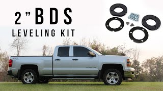 REVIEW  BDS Suspension 2quot Leveling Kit for 201418 ChevroletGMC 4WD 12 ton SierraSilverado1500 [upl. by Otrebogir]