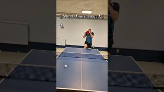 Which table tennis shot is Illegal pingpong tabletennis tischtennis [upl. by Redneval]