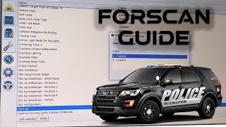 Intro Guide to Using Forscan on a Ford Police Interceptor Utility Dark Car Remote Start and more [upl. by Ellezaj959]