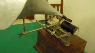 ANTIQUE PATHE PHONOGRAPH MODEL No1  ANTICO FONOGRAFO PATHE [upl. by Ivette]