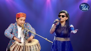 Menuka poudel amp Pavandeep rajan new jugalbandi with Tabla  Indian idol winner [upl. by Elbart]