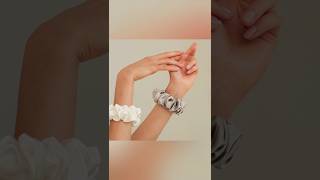 diy scrunchie tutorialsilk scrunchie for hand ytshorts shorts diy scrunchies [upl. by Cesare337]