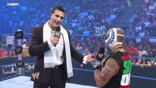 SmackDown Alberto Del Rio crosses paths with Rey Mysterio [upl. by Tirb964]