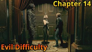 Resident Evil 4 Remake Evil Difficulty Challenge Chapter 14 [upl. by Johnston781]