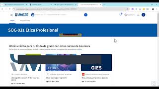 ETICA UNAPEC COURSERA [upl. by Rachele45]