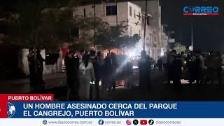 Un hombre €indʘ cerca del parque El Cangrejo Puerto Bolívar [upl. by Yemar]