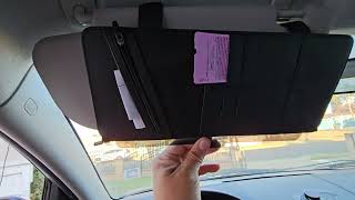 Polarized Sun Visor for Car with Organizer [upl. by Aynod228]