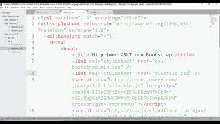 3 XSLT y Bootstrap [upl. by Ameer]