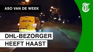 Pakketbezorger rijdt als waanzinnige [upl. by Gupta987]