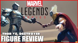 Thor vs Destroyer Marvel Legends Action Figure Unboxing and Review [upl. by Enitnemelc]