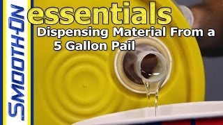 How to Open and Dispense a 5 Gallon Pail of Material  Mold Making Essential [upl. by Mehalek607]