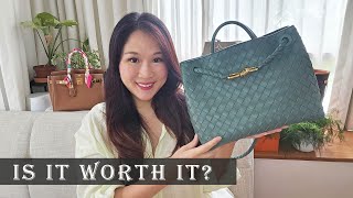 Bottega Veneta Andiamo Medium Tote First Impressions Review [upl. by Dlorag832]