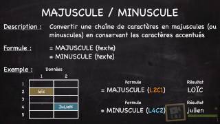 Microsoft Excel  Fonction MAJUSCULE E21 [upl. by Avie223]