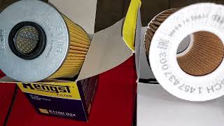 HENGST vs BOSCH oil filter [upl. by Alaaj671]