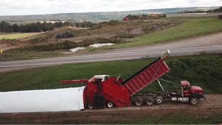 Bagging Silage with a Versa Silage bagging machine [upl. by Yllak874]