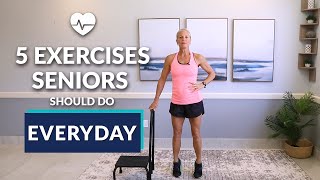 5 Exercises Seniors Should be Doing Everyday  8Minute Workout [upl. by Andriette]