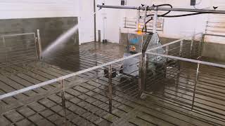 Power washing a finisher barn in the Midwest  Washpower ProCleaner XB100 [upl. by Atinaej]