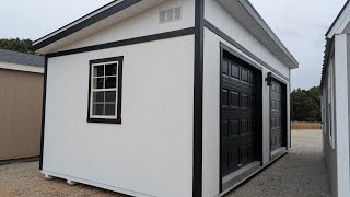 12x24 size Modern Escape Shed with Double Garage Style [upl. by Craw989]