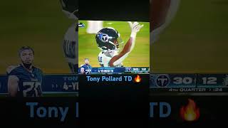 Tony Pollard TD tennessetitans titanup nfl nfl2024 dallascowboys football fantasyfootball [upl. by Airtened]