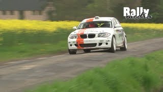 BMW 130i very fast and loud sound  Chris van Woensel  Rallye de Wallonie 2012 [upl. by Knox]