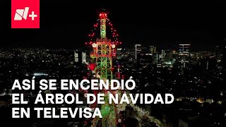 Encienden tradicional árbol de navidad en Televisa  En Punto [upl. by Steffi]