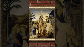 Leonardo da Vincis The Baptism of Christ [upl. by Lednahc331]